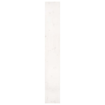 Bokhylle Hvit Romdeler 80x30x199,5 cm heltre furu