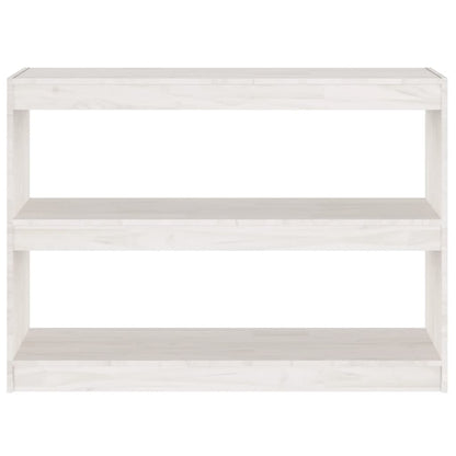 Bokhylle Hvit Romdeler 100x30x71,5 cm furu
