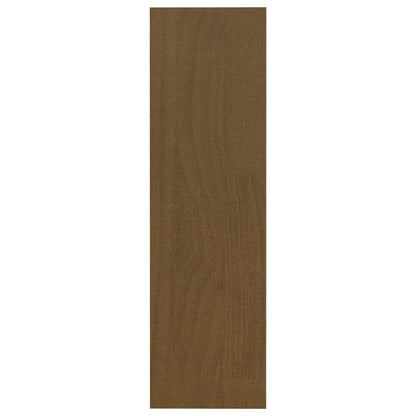 Bokhylle Honningbrun Romdeler 100x30x103 cm heltre furu