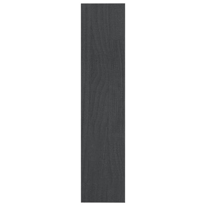 Bokhylle Grå Romdeler 100x30x135,5 cm heltre furu