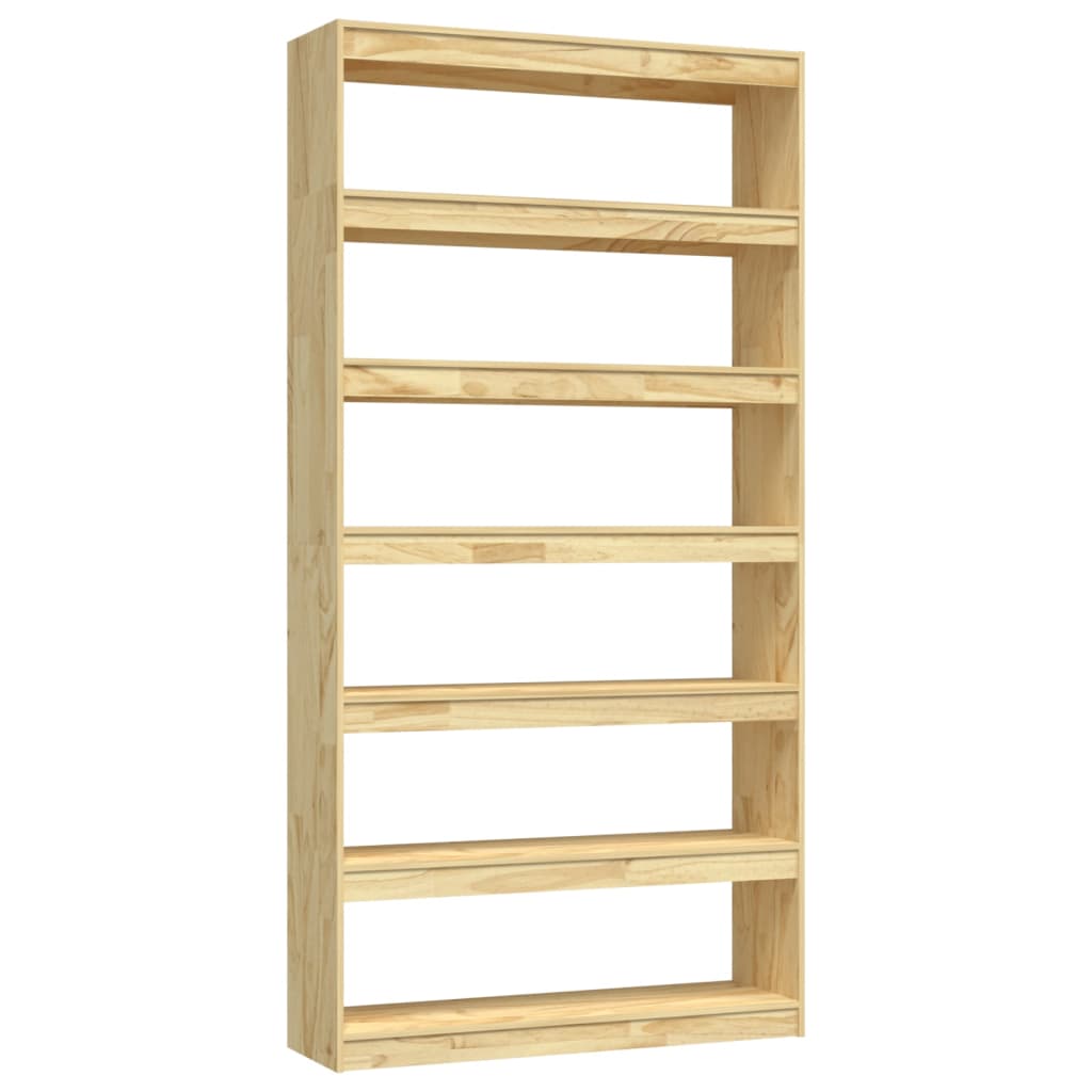 Bokhylle Tre Romdeler 100x30x200 cm heltre furu