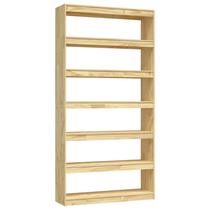 Bokhylle Tre Romdeler 100x30x200 cm heltre furu