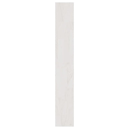 Bokhylle/romdeler hvit 100x30x200 cm heltre furu