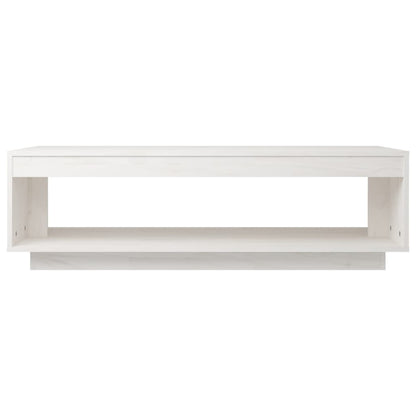 Salongbord Sofabord Hvit 110x50x33,5 cm heltre furu