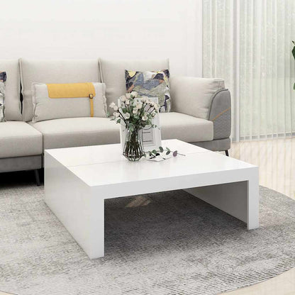 Salongbord Sofabord Hvit 100x100x35 cm