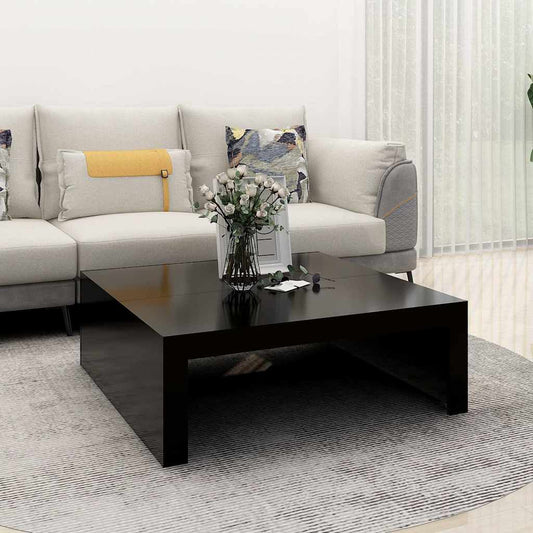 Salongbord Sofabord Svart 100x100x35 cm