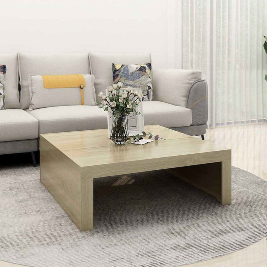 Salongbord Sofabord Sonoma Eik 100x100x35 cm