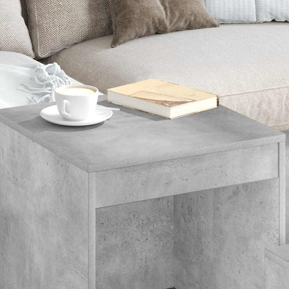Salongbord Sofabord Betonggrå 3 stk