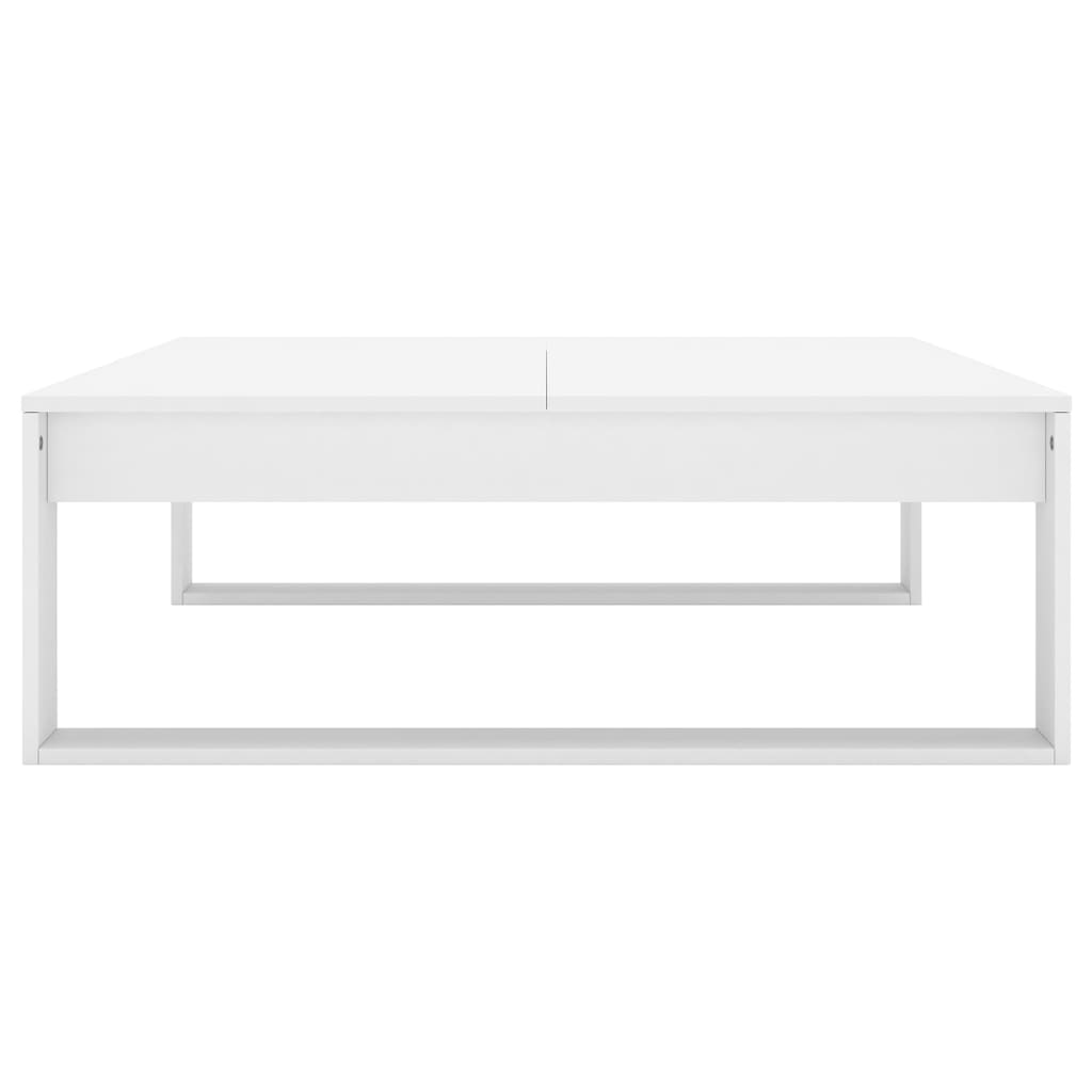 Salongbord Sofabord Hvit 100x100x35 cm