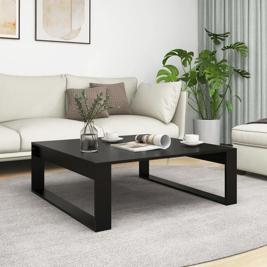 Salongbord Sofabord Svart 100x100x35 cm