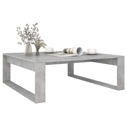 Salongbord Sofabord Betonggrå 100x100x35 cm