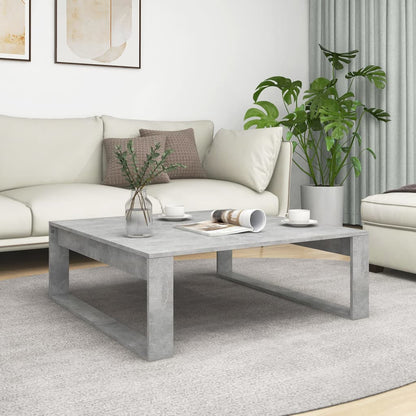 Salongbord Sofabord Betonggrå 100x100x35 cm