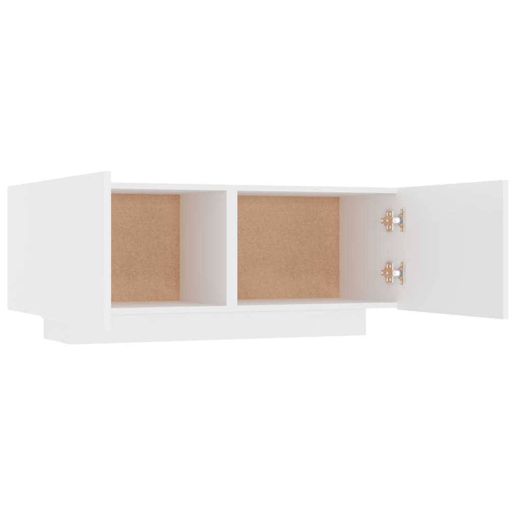 Nattbord Sengbord Hvit 100x35x40 cm