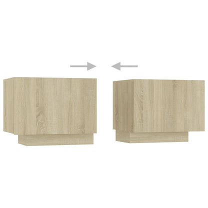 TV-Møbel Sonoma Eik TV-benk med LED-lys 180x35x40 cm