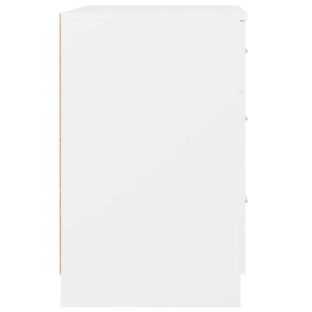 Nattbord Sengbord Hvit 40x40x63 cm