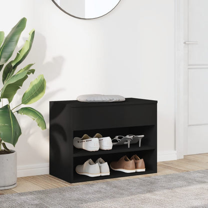 Skobenk svart 60x30x45 cm konstruert tre