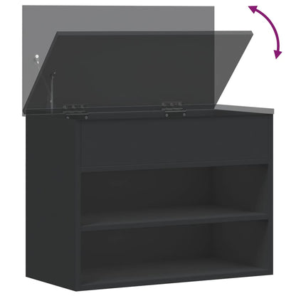 Skobenk svart 60x30x45 cm konstruert tre