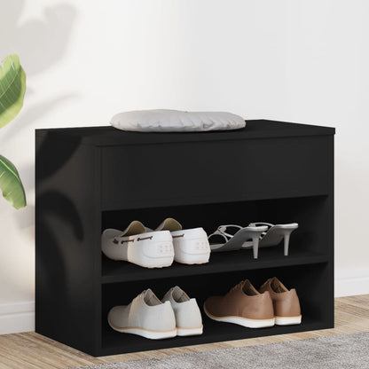 Skobenk svart 60x30x45 cm konstruert tre
