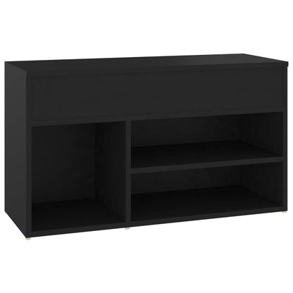Skobenk svart 80x30x45 cm konstruert tre