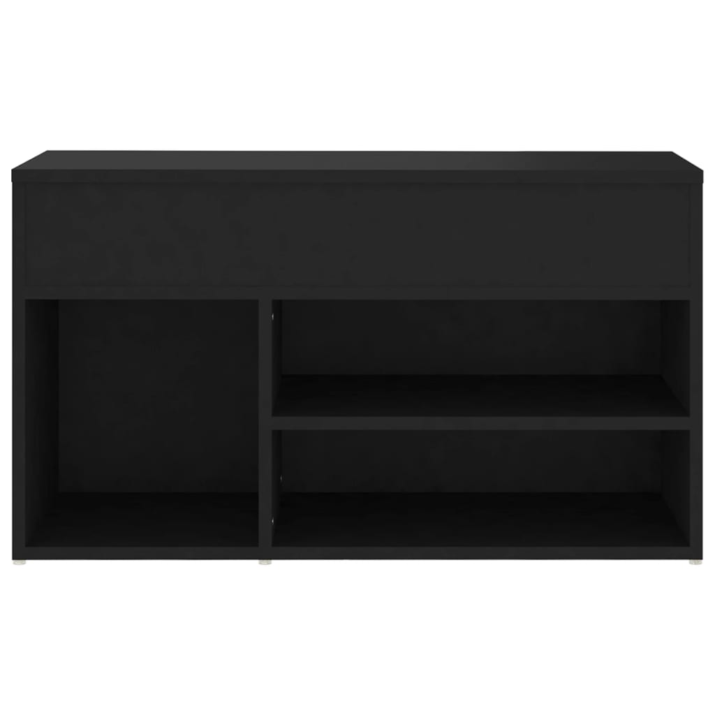 Skobenk svart 80x30x45 cm konstruert tre
