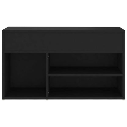 Skobenk svart 80x30x45 cm konstruert tre