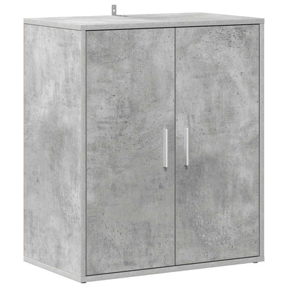 Skoskap betonggrå 60x35x70 cm konstruert tre