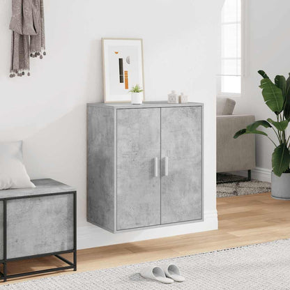 Skoskap betonggrå 60x35x70 cm konstruert tre