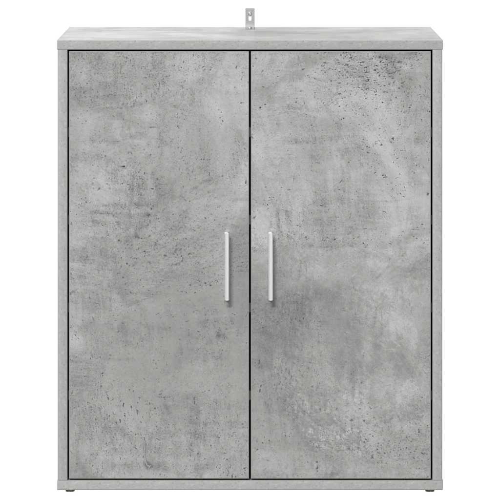 Skoskap betonggrå 60x35x70 cm konstruert tre
