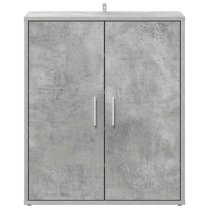 Skoskap betonggrå 60x35x70 cm konstruert tre