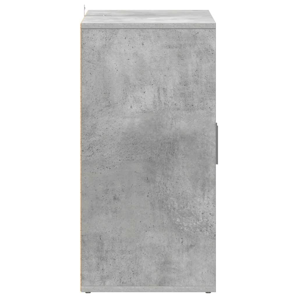 Skoskap betonggrå 60x35x70 cm konstruert tre