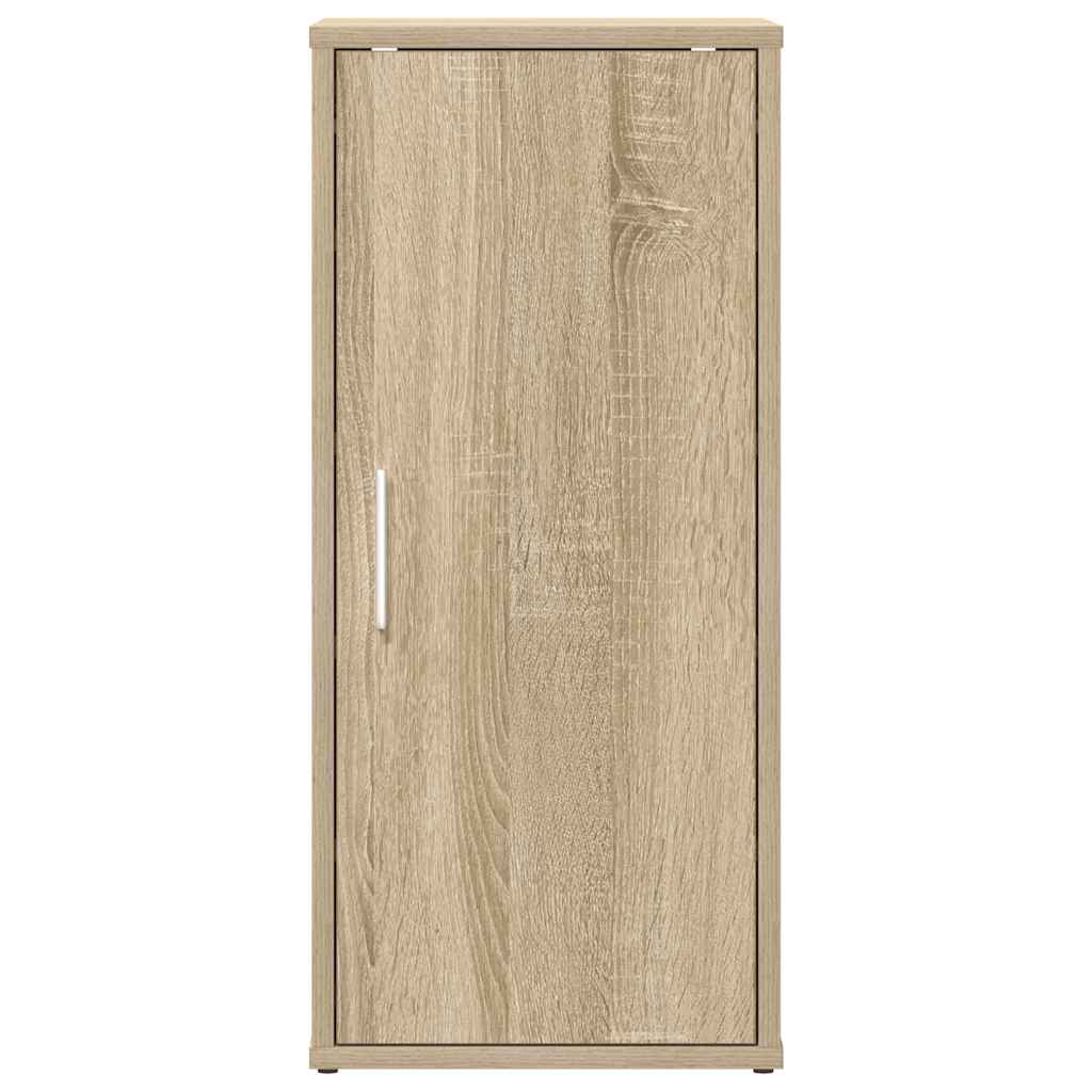 Skoskap svart 2 stk sonoma eik 32x35x70 cm sponplate