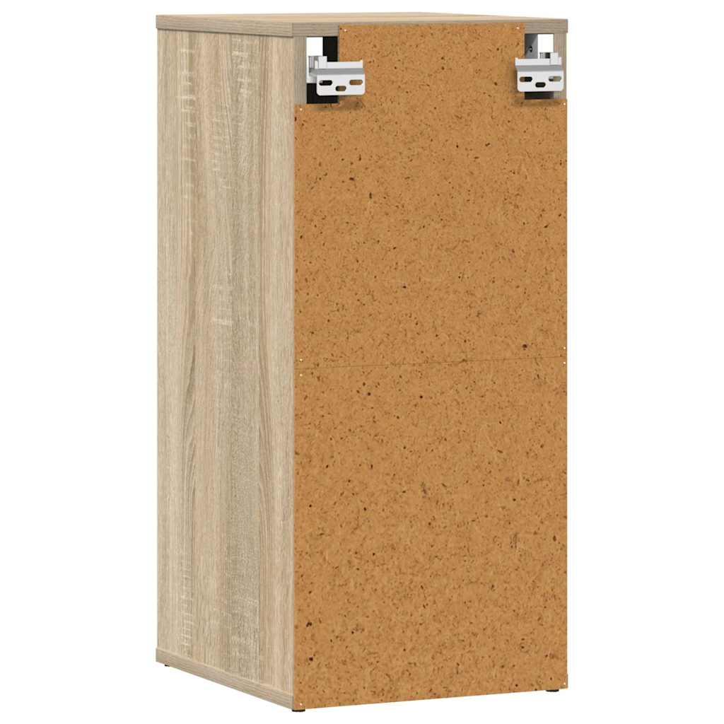 Skoskap svart 2 stk sonoma eik 32x35x70 cm sponplate