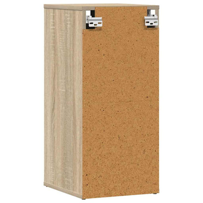 Skoskap svart 2 stk sonoma eik 32x35x70 cm sponplate