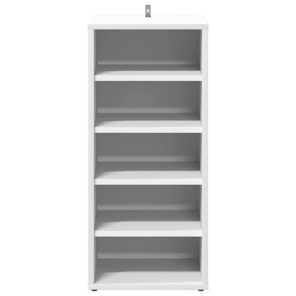 Skoskap hvit 2 stk 31,5x35x70 cm konstruert tre