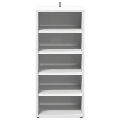 Skoskap hvit 2 stk 31,5x35x70 cm konstruert tre