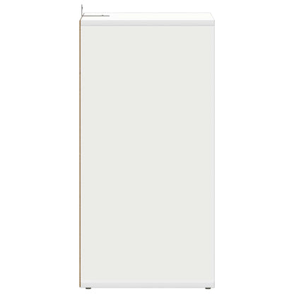 Skoskap hvit 2 stk 31,5x35x70 cm konstruert tre