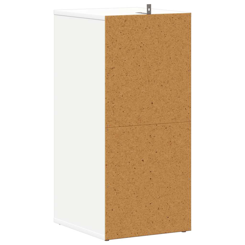 Skoskap hvit 2 stk 31,5x35x70 cm konstruert tre