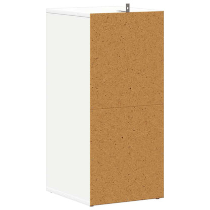 Skoskap hvit 2 stk 31,5x35x70 cm konstruert tre