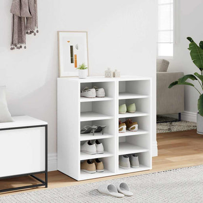 Skoskap hvit 2 stk 31,5x35x70 cm konstruert tre
