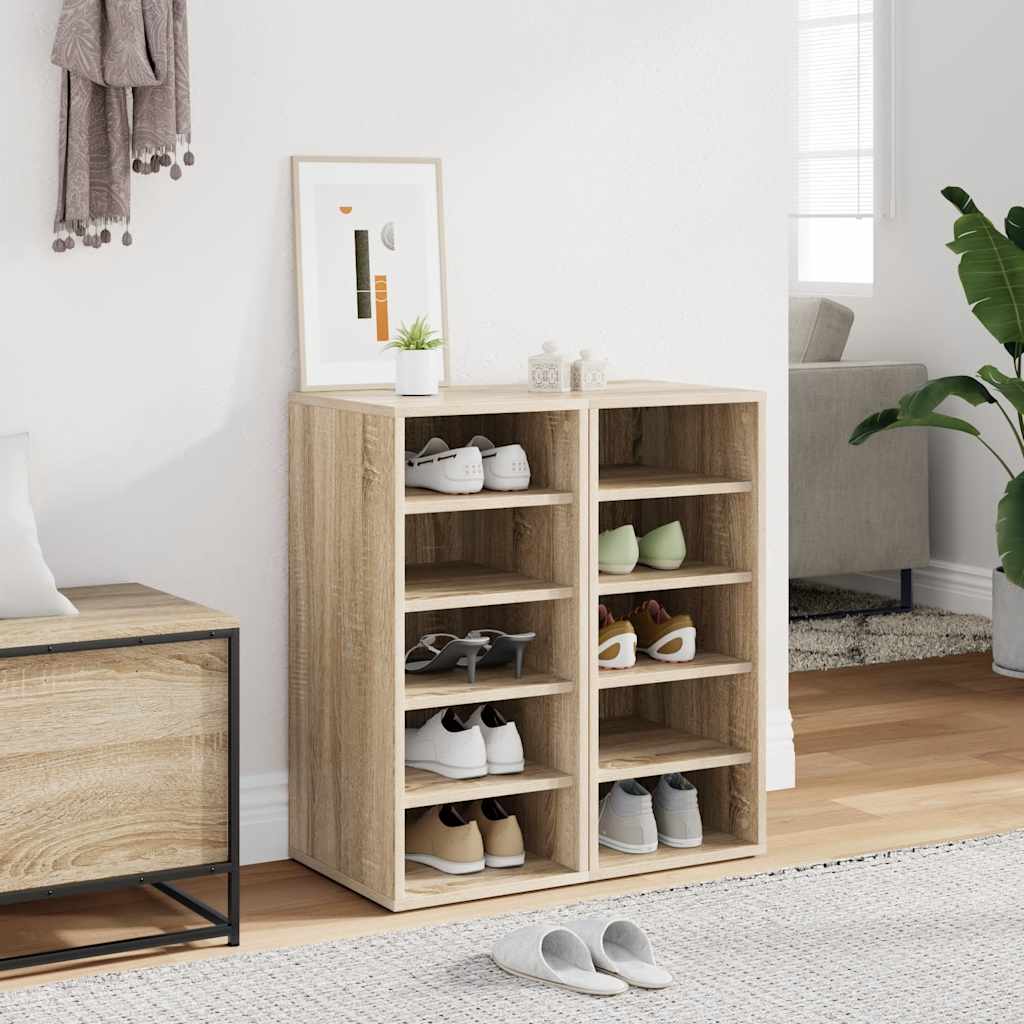 Skoskap sonoma eik 2 stk 31,5x35x70 cm konstruert tre