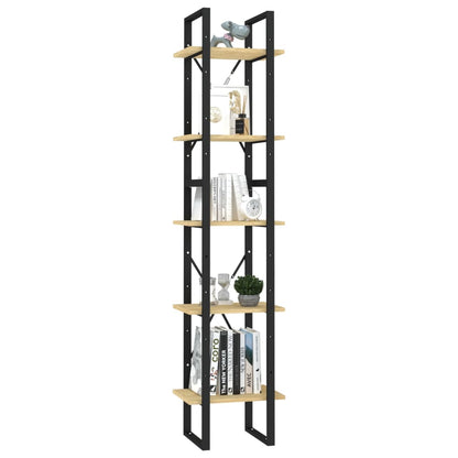 Bokhylle Tre 5 etasjer Brun 40x30x175 cm furu