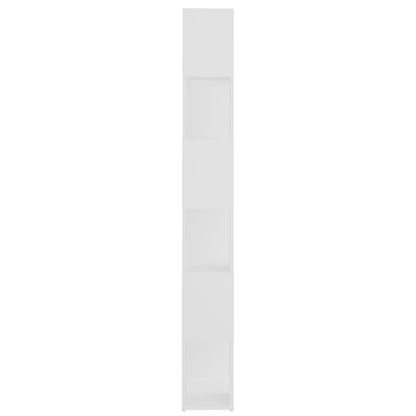 Bokhylle Hvit Romdeler 60x24x186 cm