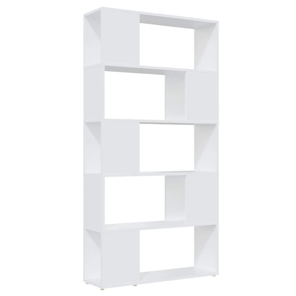 Bokhylle Hvit Romdeler 80x24x155 cm