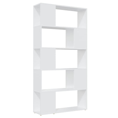 Bokhylle Hvit Romdeler 80x24x155 cm