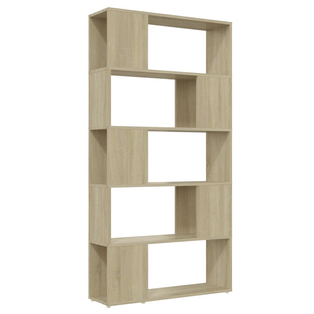 Bokhylle Sonoma Eik Romdeler 80x24x155 cm