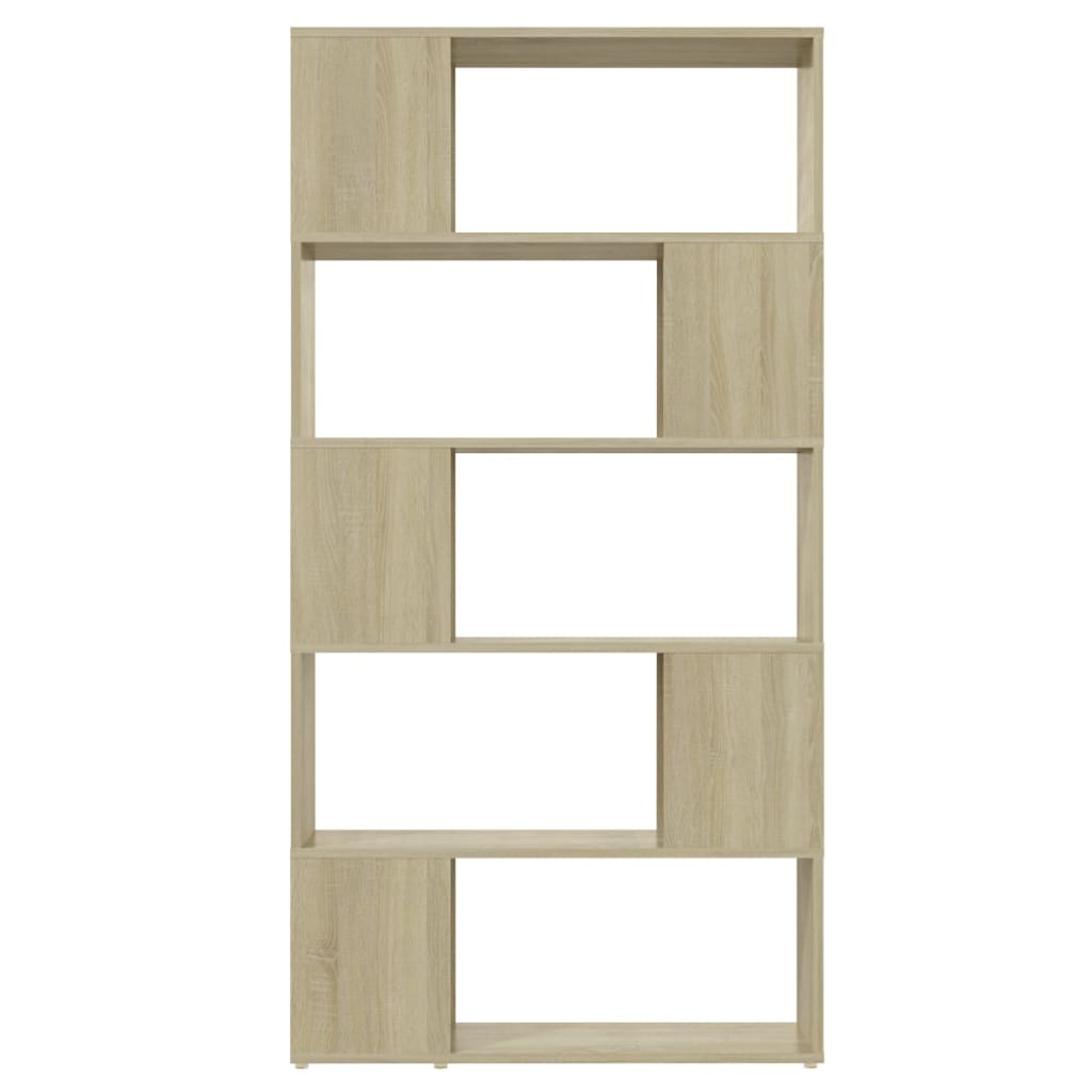 Bokhylle Sonoma Eik Romdeler 80x24x155 cm