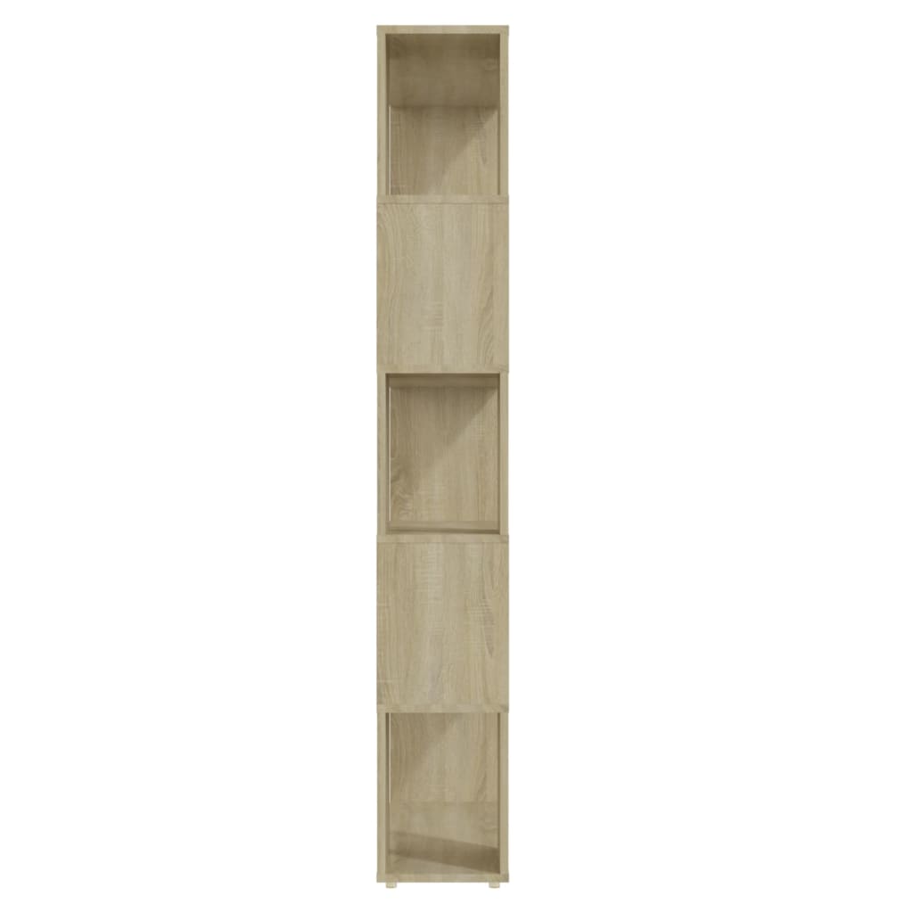 Bokhylle Sonoma Eik Romdeler 80x24x155 cm