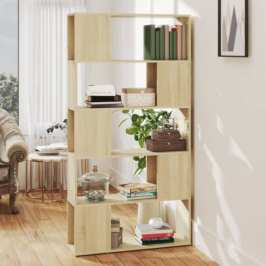 Bokhylle Sonoma Eik Romdeler 80x24x155 cm