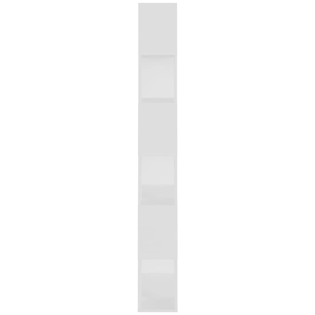 Bokhylle Hvit Romdeler 80x24x186 cm