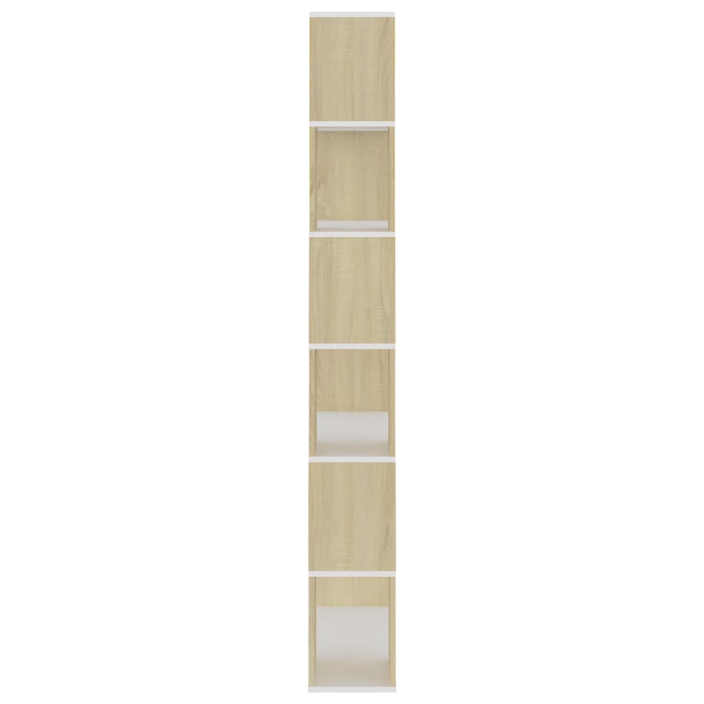 Bokhylle Sonoma Eik Romdeler 80x24x186 cm